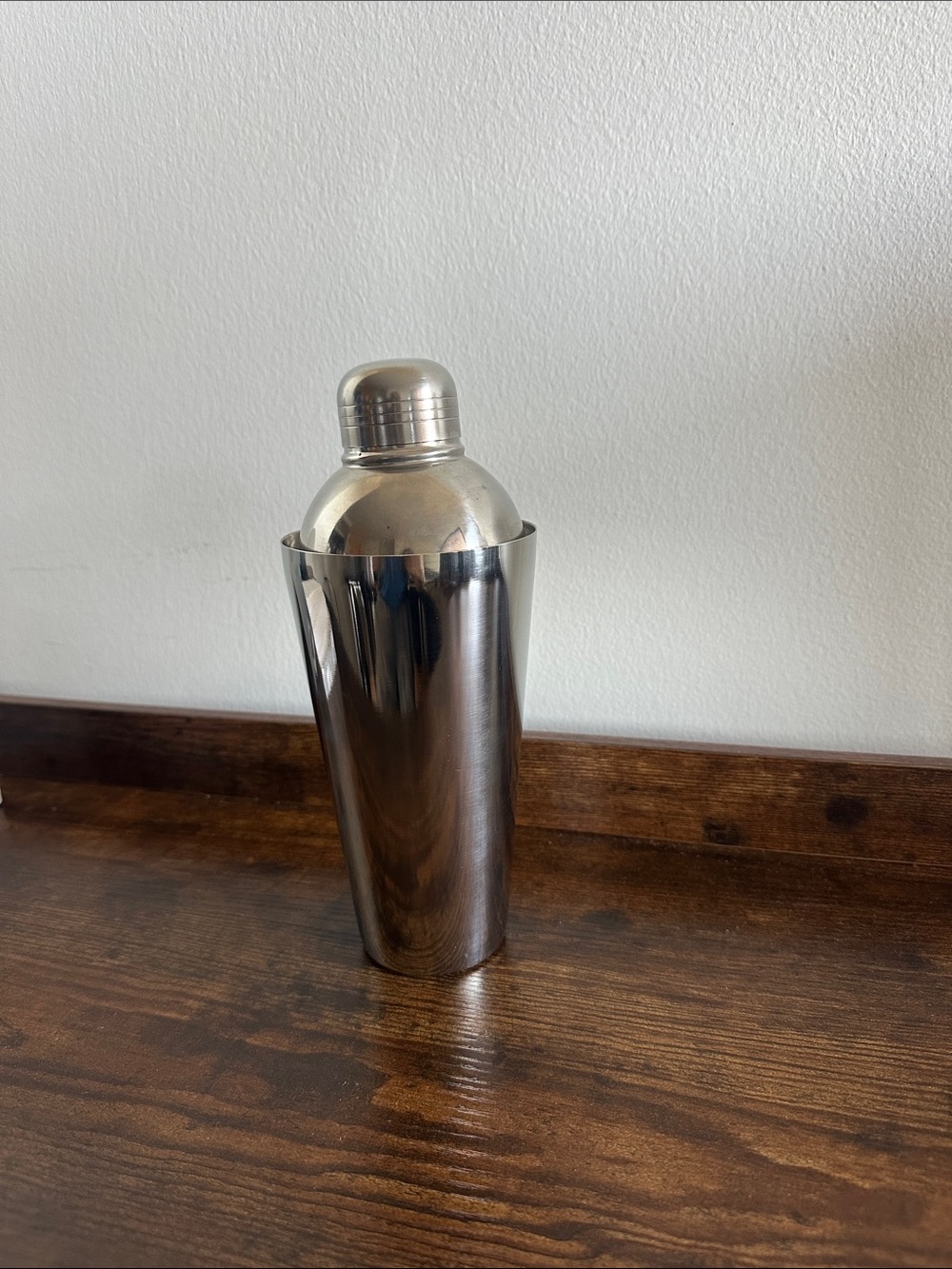 Stainless Steel Cocktail Shaker for Bar Cart, Kitchen, Display